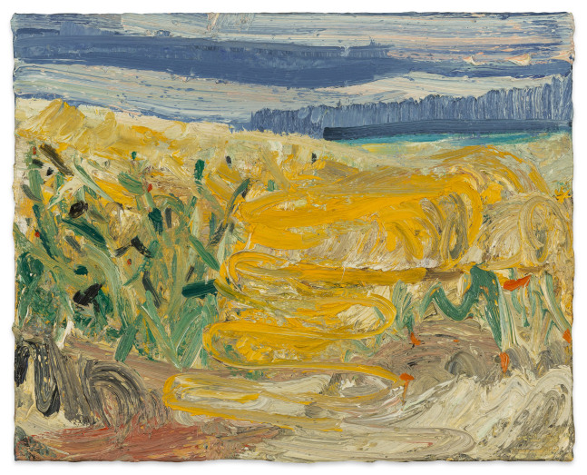 John Santoro Beach Terrain: Yellow, 2017 oil on canvas 16 x 20 in.