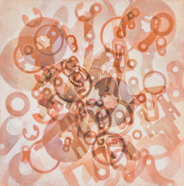 Sono Osato Midden 4, 2025 dry pigment, graphite, watercolor, gouache on Stonehenge paper 22 1/4 x 22 in.