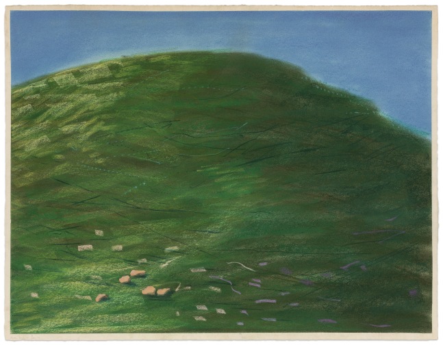 Dennis Leon Mountain Series #1, 1979 color pastel with collage on paper 31 x 40 in.