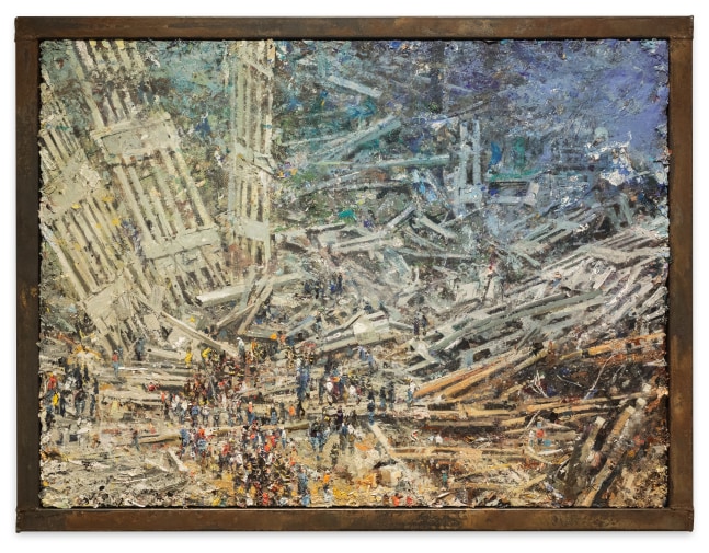Tom Birkner World Trade Center Site, 2022-2023 acrylic on canvas stretched over board 30 x 40 in.