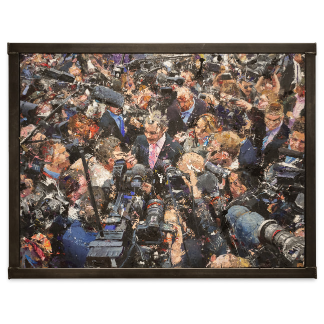 Tom Birkner Politician, 2023 oil on canvas ​​​​​​​30 x 40 in.