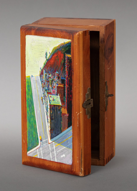 Wayne Thiebaud Cityscape, 1993 painted box, oil on wood 7 5/8 x 4 x 3 in.