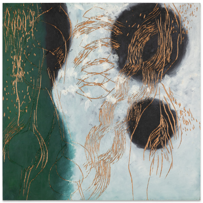 Marc Katano&amp;nbsp;

MK90-79, 1990

oilstick on incised wood

24 x 24 in.