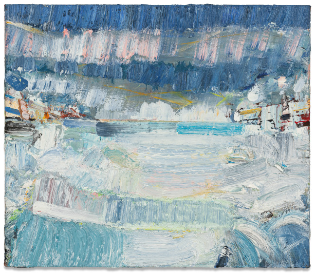 John Santoro Backyard: Thunder Snow, 2021 oil on canvas 24 x 28 in.