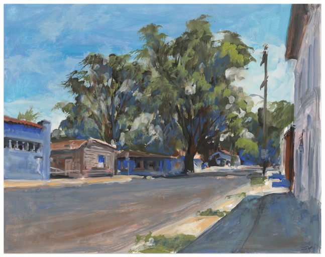 Suong Yangchareon Town, 2024 watercolor and gouache on paper 11 x 14 in.