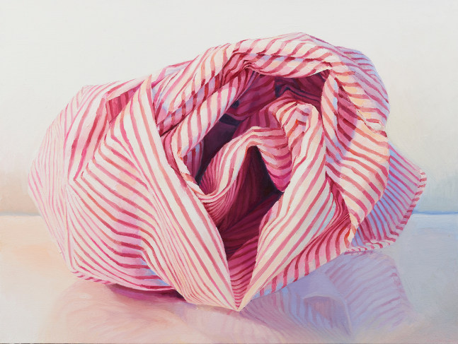 Ray Kleinlein Pink Stripes, 2016 oil on canvas 24 x 32 in.