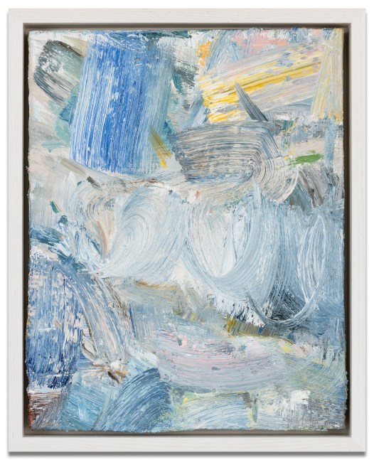 John Santoro  &quot;April Snow #2,&quot; 2025  oil on canvas  14 x 11 in.