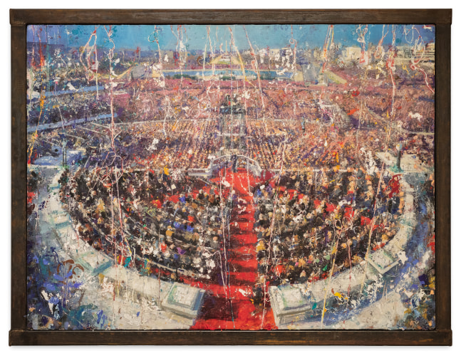 Tom Birkner Inauguration, 2022-23 oil on canvas 30 x 40 in.