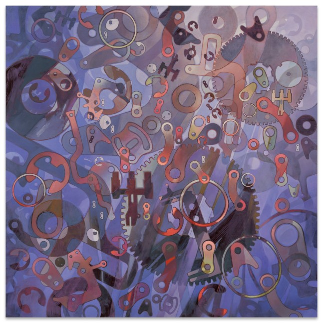 Sono Osato Diluvia 5, 2023 tinted rabbit-skin glue ground &amp; oil on panel 36 x 36 in.