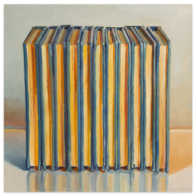 Ray Kleinlein Blue Books, 2023 oil on canvas ​​​​​​​15 x 15 1/16 in.