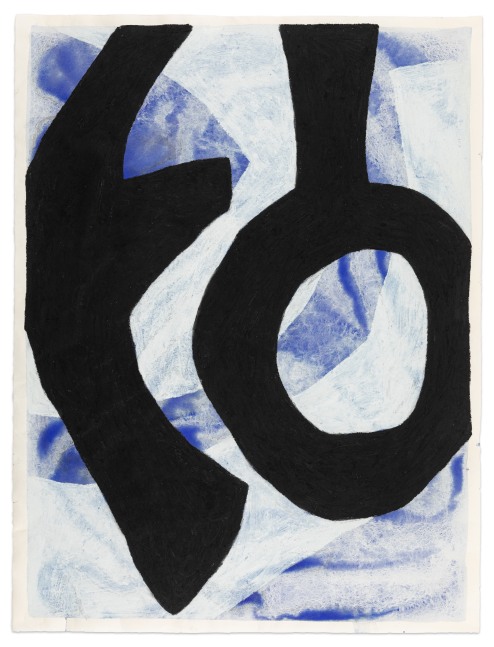 Marc Katano Fool's Errand, 2024 paintstik and acrylic on Okawara paper 37 x 28 in. (sheet)