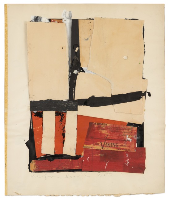 Alfred Leslie Untitled, 1957 mixed media on paper 17 1/2 x 14 5/8 in.