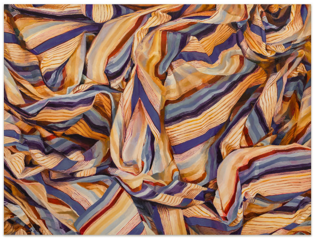 Ray Kleinlein Blue Stripes, 2023 oil on canvas 42 x 56 in.