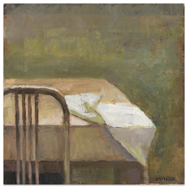 Catherine Maize Chair and Desk, 2025 oil on panel 6 x 6 in.