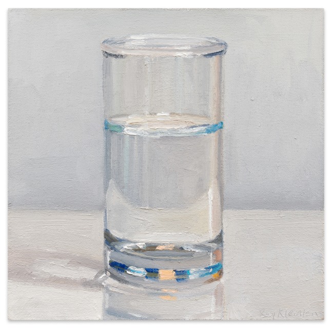 Ray Kleinlein Glass of Water, 2019 oil on canvas 10 1/4 x 10 1/4 in.
