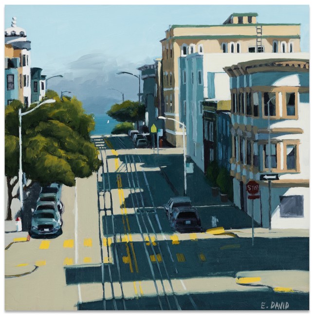 Eileen David Mason Street, 2025 oil on panel 12 x 12 in.