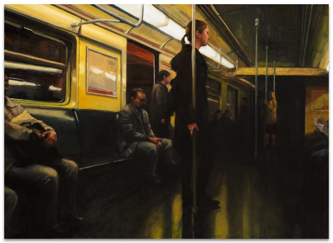Jeff Bellerose Standing, 2013–2015 oil on canvas 20 x 27 in.