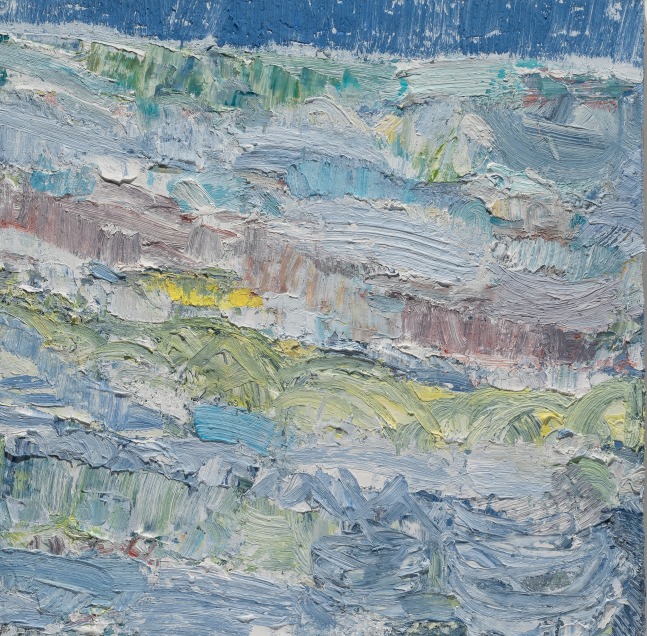 John Santoro Snow Field, 2020 oil on canvas 24 x 24 in.