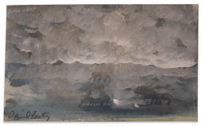 David Fertig 1813, 2023 watercolor, pencil, and gouache on paper 6 x 9 1/8 in.
