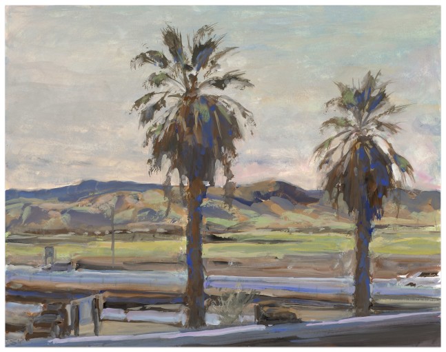 Suong Yangchareon Wheeler Ridge Winter, 2024 watercolor and gouache on paper 11 x 14 in.