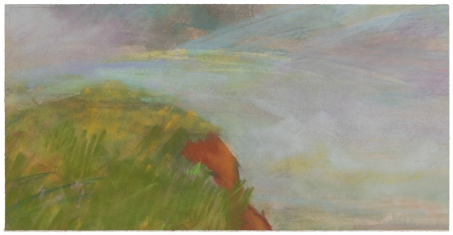 Dennis Leon San Mateo Coast Looking South, 1986 color pastel and pencil on paper 15 1/4 x 30 in.; 22 1/8 x 37 in. in. (frame)