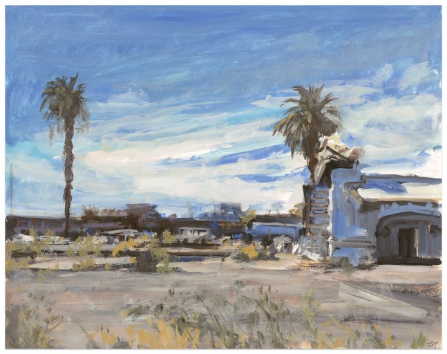 Suong Yangchareon Remnants of Stockton Depot, 2024 watercolor and gouache on paper 11 x 14 in.