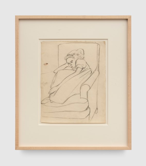 Adolph&amp;nbsp;Gottlieb

UNTITLED (YOUNG GIRL IN CHAIR),&amp;nbsp;c. 1932

crayon on paper

12-1/8&amp;quot; &amp;times; 9-1/2&amp;quot; (30.8 cm &amp;times; 24.1 cm)
