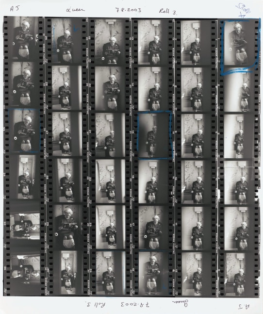 Alison Jackson  Queen on the Loo Contact Sheet