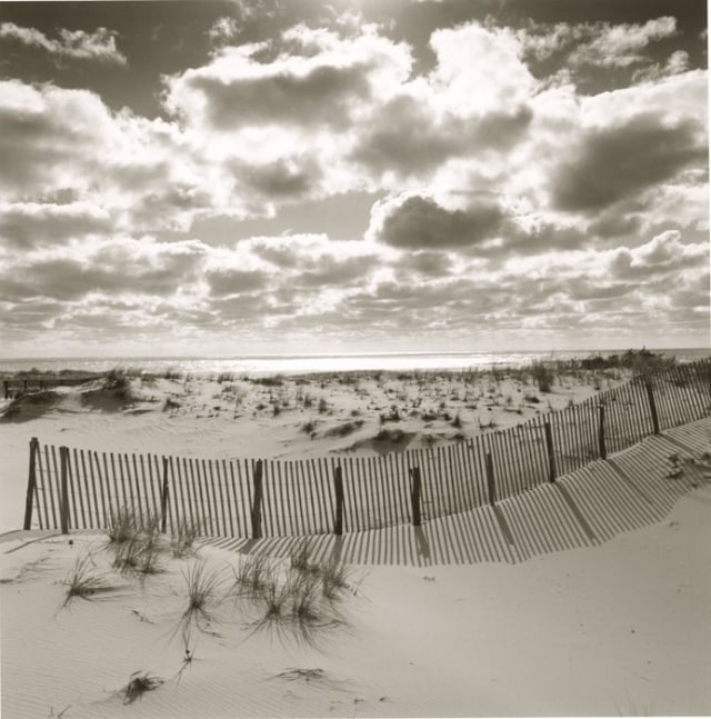 michael kahn nantucket dune landscape with fence