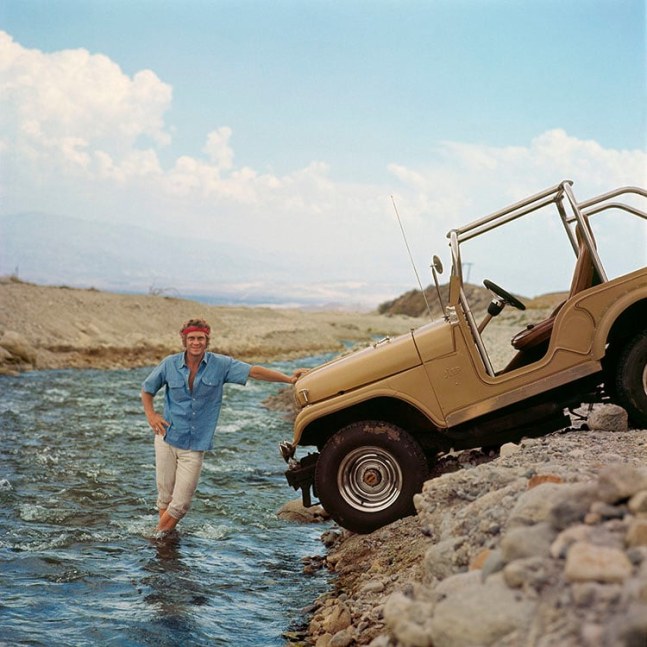 Milton H. Greene, Steve McQueen, Jeep, Baja California, 1969