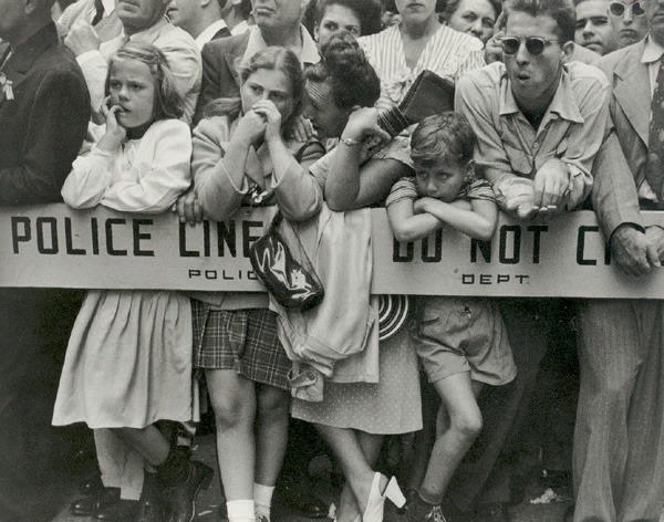 Ruth Orkin, Police Line, American Legion Parade, New York City, 1947