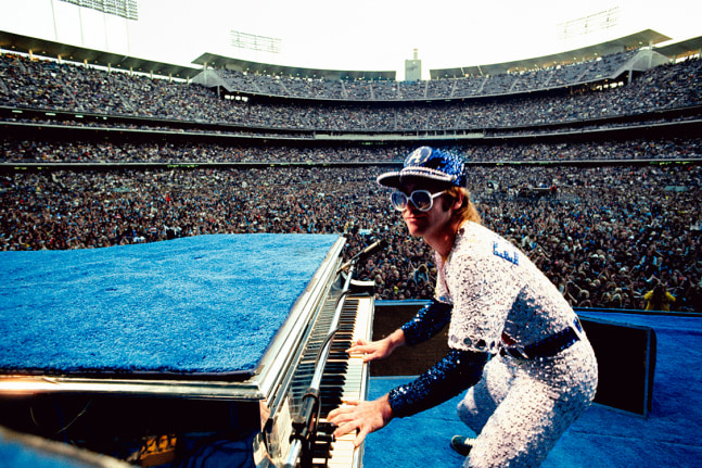 Terry O'Neill (1938-2019)  Elton John at Dodger Stadium, 1975