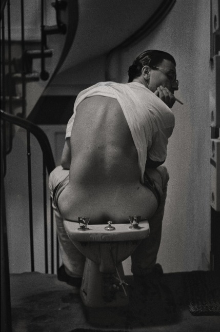 Vincent Ricardel Man on Bidet, Paris, France, 1980