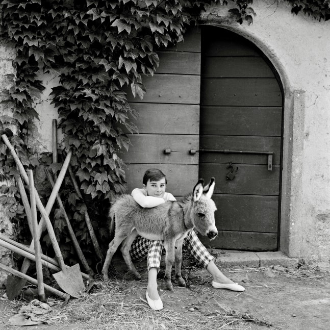 Norman Parkinson  Audrey Hepburn on location at 'Villa Rolli', 1955