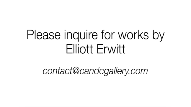 Please Inquire for Works by Elliott Erwitt