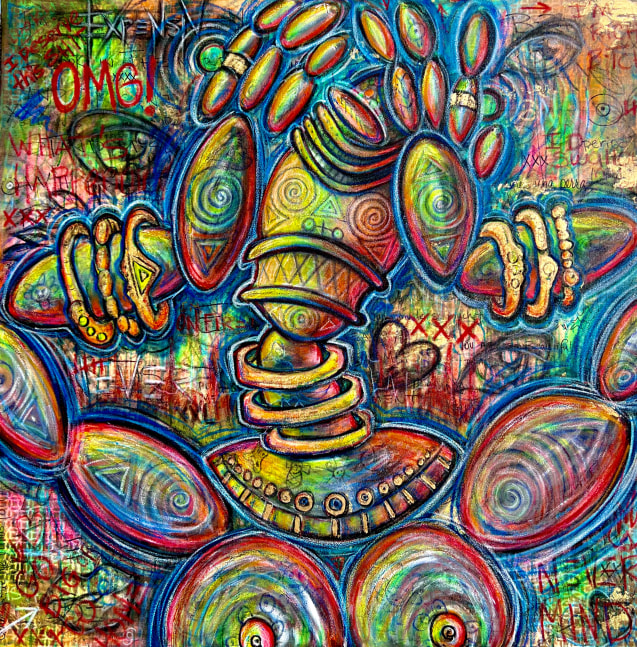 Christopher Soto

Opulence [Goddess of Exuberance], 2021

Embellished Painting / Mixed Media&amp;nbsp;

48h x 48w in

$ 5,500.00

PURCHASE