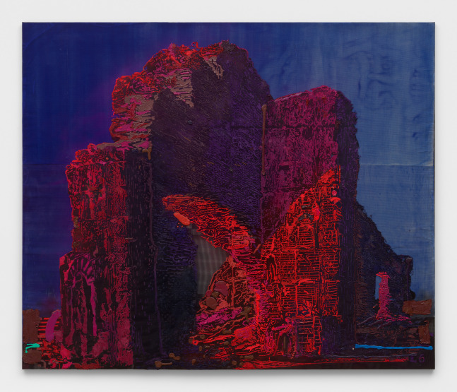 Austin Martin White

Composite Ruin 5 (after Piranesi), 2025

Acrylic medium, pigment, rubber, vinyl, egg tempera, screen mesh, paper

115 x 137 in
292.1 x 348 cm

(AMW 25/017)