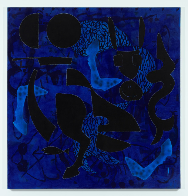 Charline von Heyl

Blue Grotto

2023

Acrylic and crayon on linen

86 x 82 inches

218.4 x 208.3 cm