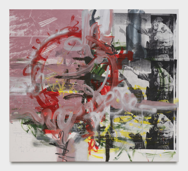 Leyla Yenirce

Focus

2024

Oil, acrylic spray, and screen print on canvas

70 7/8 x 78 3/4 inches

180 x 200 cm

(LY 24/004)