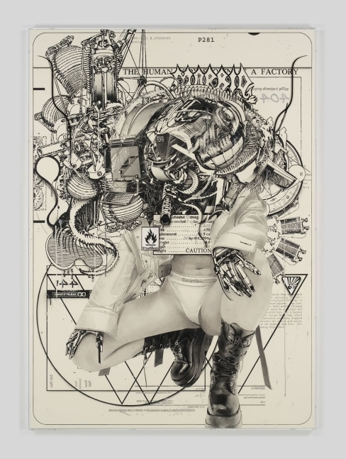 Hiroki Tsukuda

404NF Runner

2024

Charcoal, acrylic ink and pencil on paper over wood panel with silkscreen printed acrylic frame

69.3 x 49.6 inches

176 x 126 x 4.3 cm

(HT 24/002)