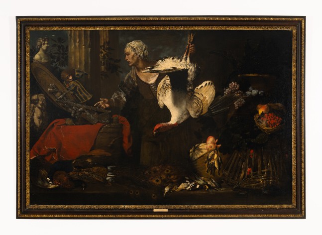 Anton Maria Vassallo (Genoa, c.1620 &amp;ndash; Milan, 1664/1672)

The Cook in the Pantry

Oil on canvas

58 1/4 x 78 3/4 inches

148 x 200 cm

(FP 23/026)