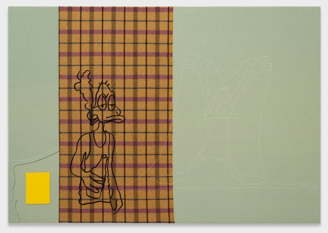 Cosima von Bonin

BACKSTAGE TALENT ONLY

2023

Wool, cotton, fleece, silkscreen

56 X 80 inches

142 X 203 cm