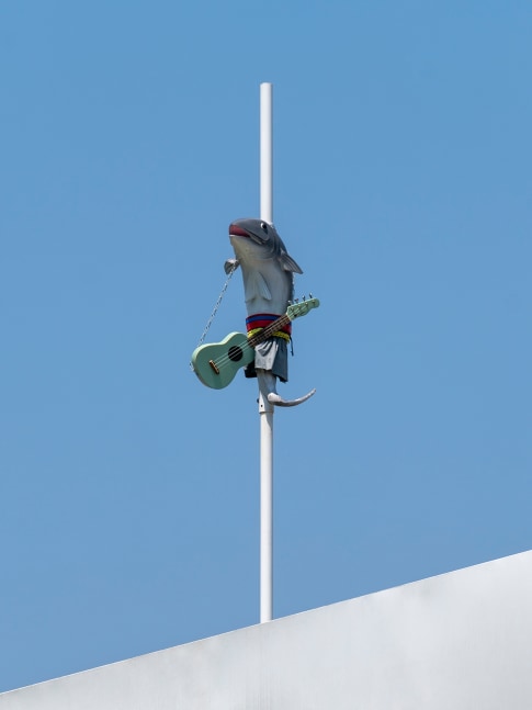 Cosima von Bonin

WHAT IF THEY BARK 02

2022

Glass reinforced plastic, ukulele, fabric, chains, and steel stand

29.5 x 21.7 x 19.7 inches

75 x 55 x 50 cm