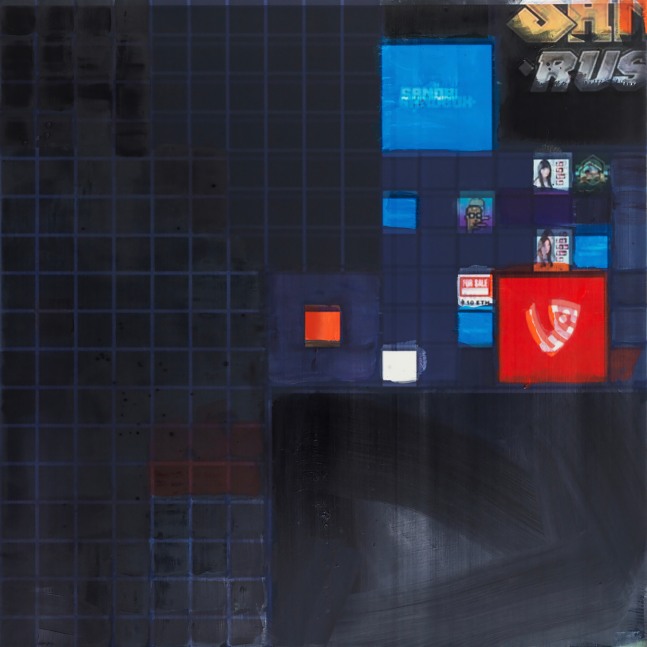 Simon Denny

Metaverse Landscape 26: The Sandbox Land (-179, 37)

2023

Oil on canvas, UV print, Ethereum paper wallet, dynamic ERC-721 NFT

78.74 x 78.74 x 1.77 inches

200 x 200 x 4.5 cm