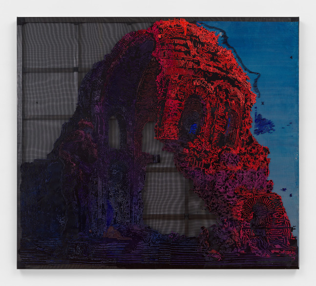 Austin Martin White

Composite Ruin 2 (after Piranesi), 2025

Acrylic medium, pigment, rubber, spray paint, vinyl, screen mesh, paper

120 x 134 in
304.8 x 340.4 cm

(AMW 25/003)