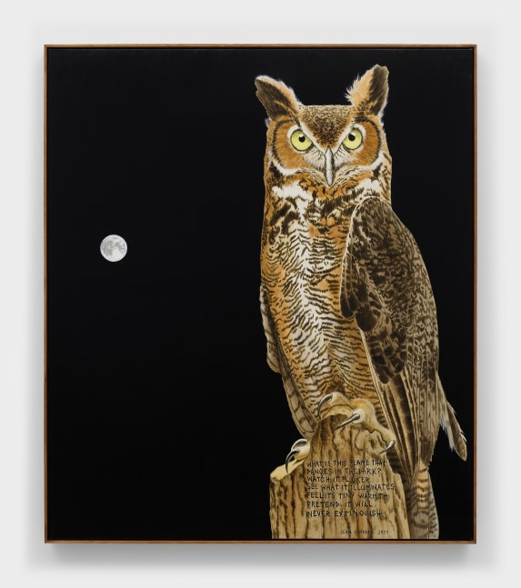 Sean Landers

Flame

2025

Oil on linen

45 x 39 inches

114.3 x 99.1 cm

(LS 25/008)