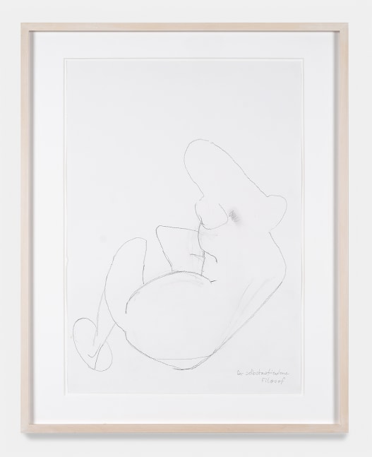 Maria Lassnig

Der selbstzufriedene Filosof

(The Self-Satisfied Philosopher)

ca. 2005-2009

Pencil on paper

29.5 x 23.5 inches

74.9 x 59.8 cm

(ML 24/029)