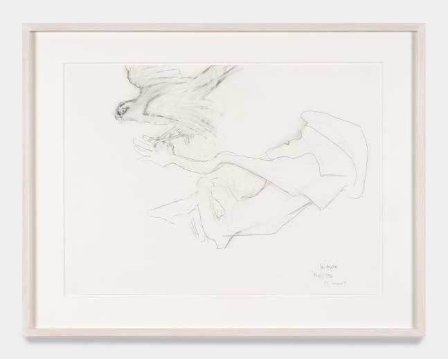 Maria Lassnig

Le buse

(The Buzzard)

Pencil on paper

23.6 x 30.4 inches

60 x 77.2 cm

(ML 24/018)
