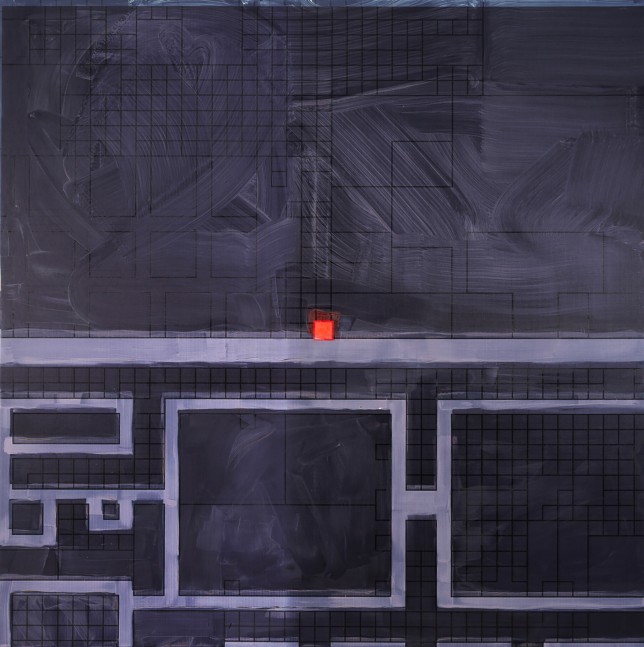 Simon Denny

Metaverse Landscape 28: Decentraland Parcel -26, -49

2023

Oil on canvas, UV print, Ethereum paper wallet, dynamic ERC-721 NFT

78.74 x 78.74 x 1.77 inches

200 x 200 x 4.5 cm