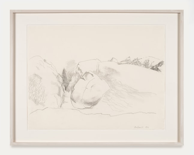 Maria Lassnig

Zerfranst (Frayed)

1983

Pencil on paper

24.75 x 31.5 inches

62.8 x 80.3 cm

(ML 24/007)